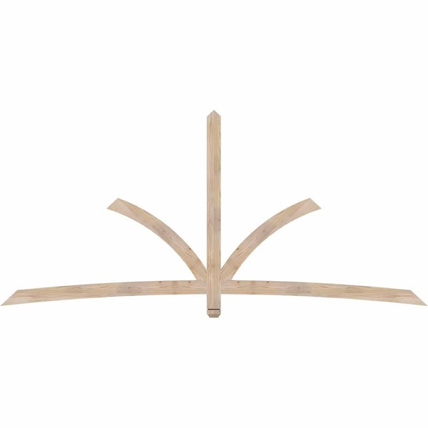 Ekena Millwork Davenport Smooth Timber Gable Bracket, Douglas Fir, 108"W x 49"H x 1 1/2"D x 3 1/2"F, 11/12 Pitch GBW108X49X0204DAV00SDF - main